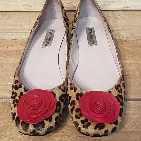 Steve Madden ROSALEE Leopard flats - Picture 1 of 8
